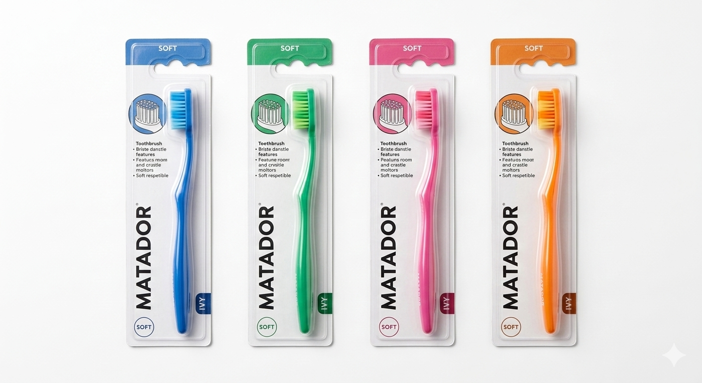 ডিডাফ মারাডোর টুথব্রাশ বেসিক ১২ পিস